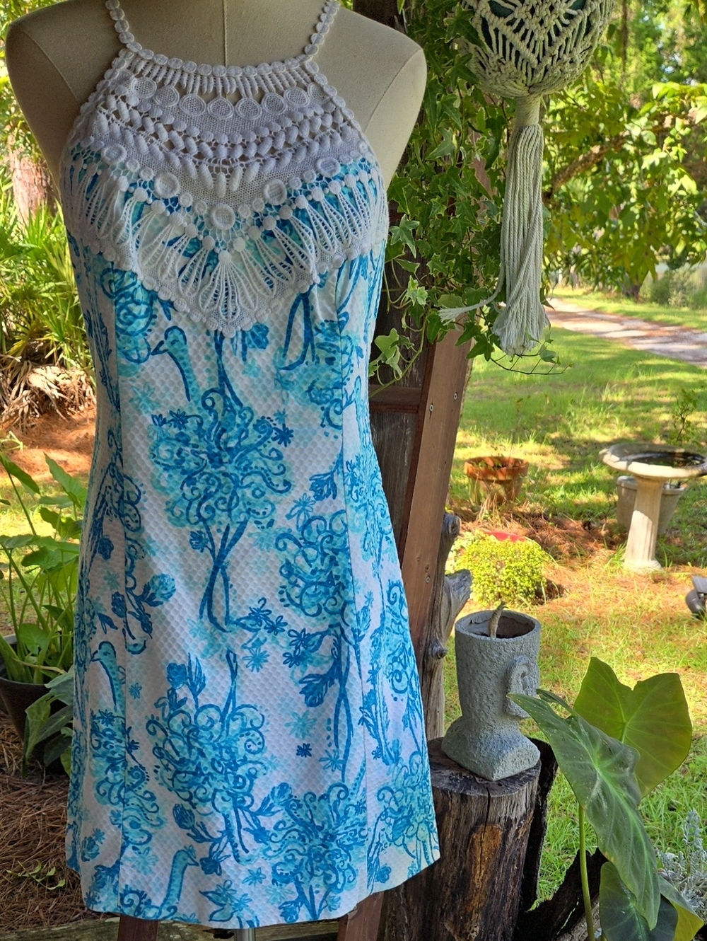 Lilly Pulitzer Pearl Shift In Resort White Back It Up Print Size 8